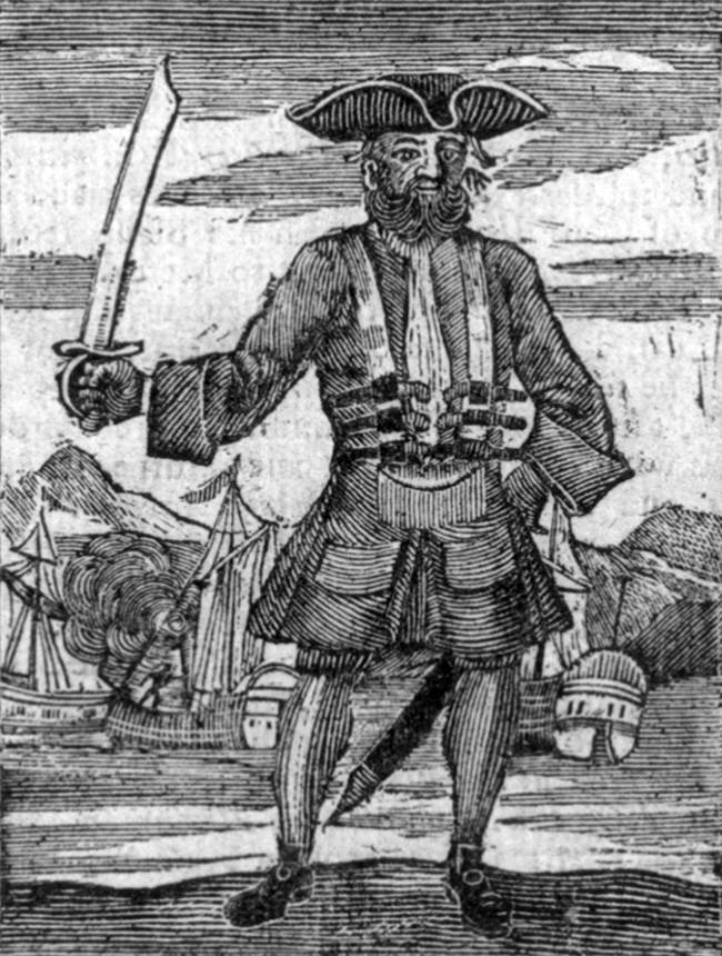 Picture Of Famous Pirate Blackbeard